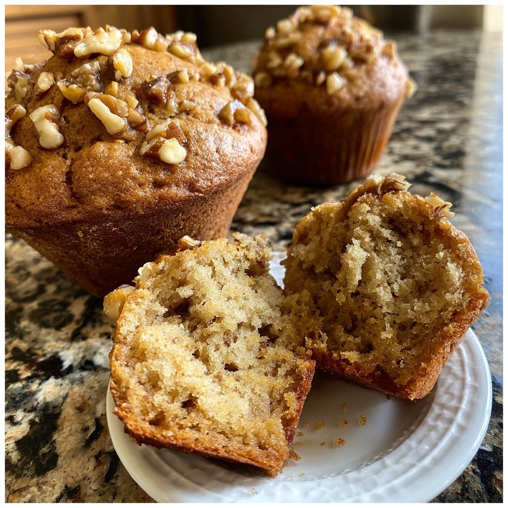 Banana Nut Muffins with Cinnamon