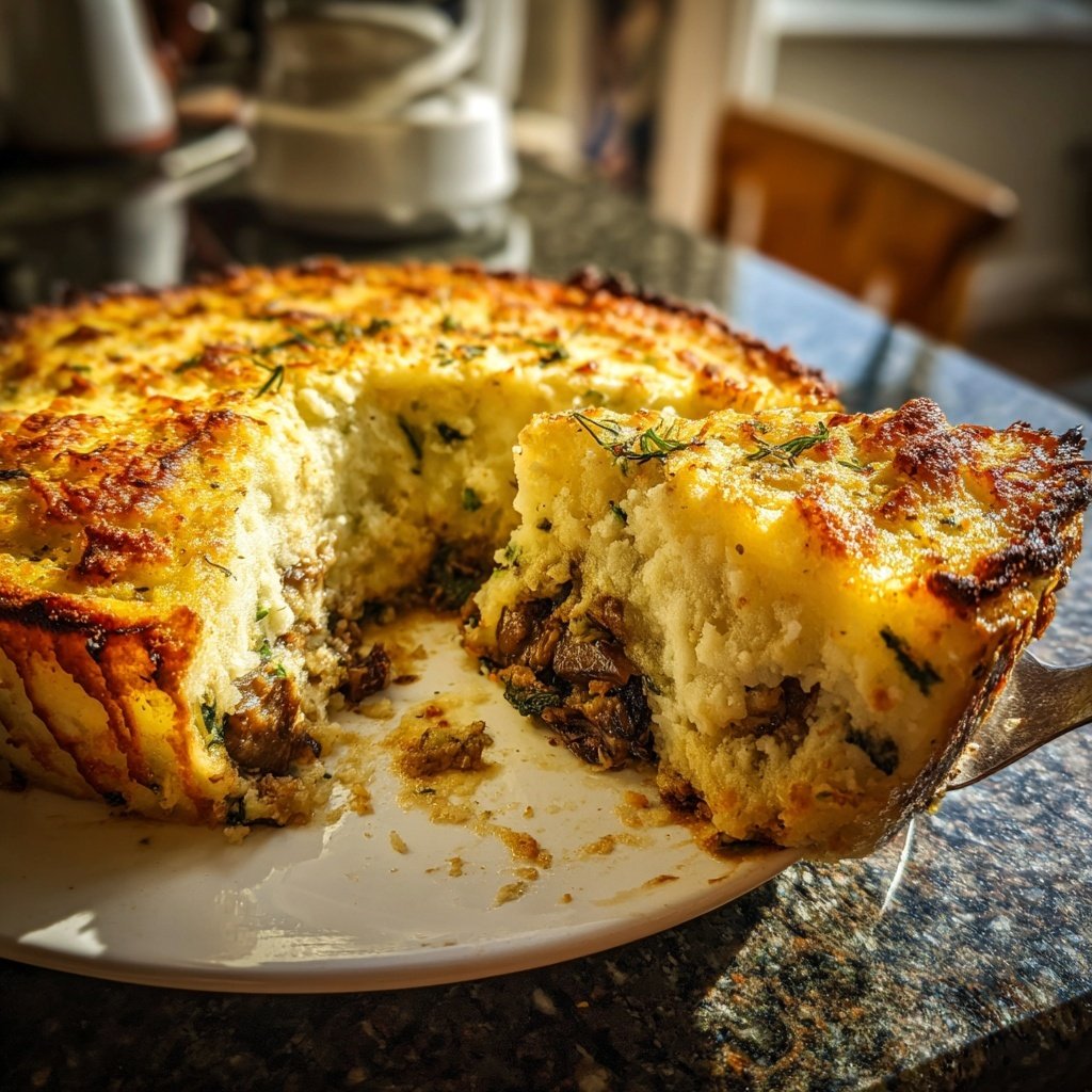Mushroom and Spinach Shepherd's Pie
