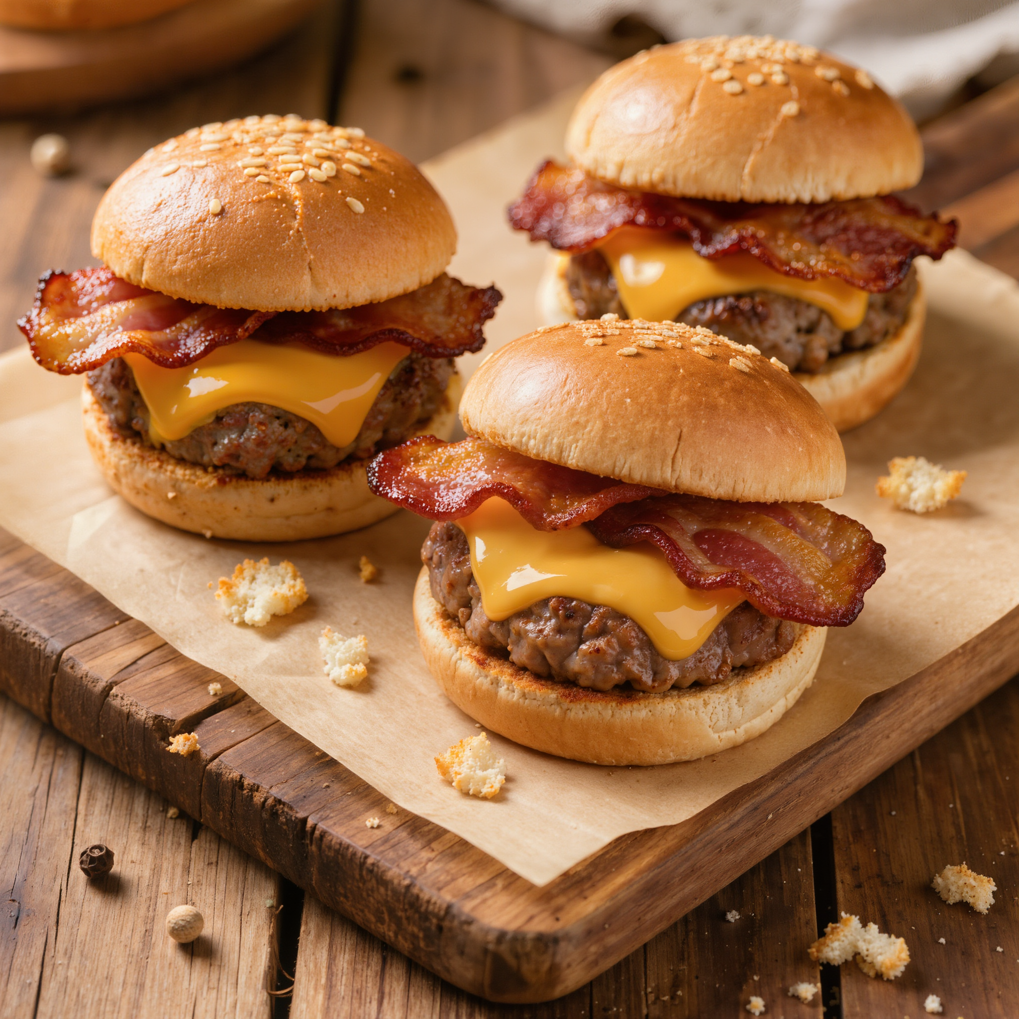 Mini Bacon Cheeseburger Sliders
