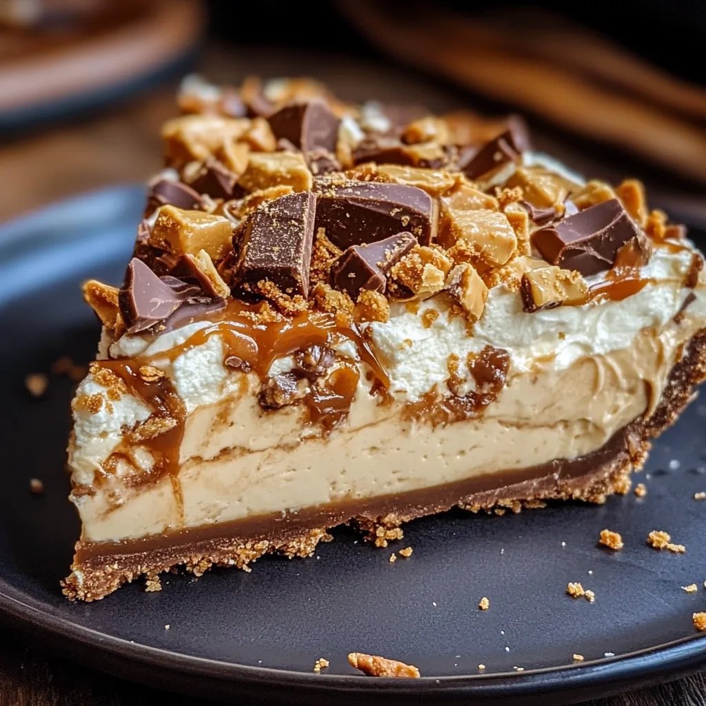 Butterfinger Pie with Peanut Butter