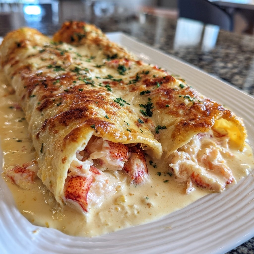 Lobster-Stuffed Surf and Turf Enchiladas