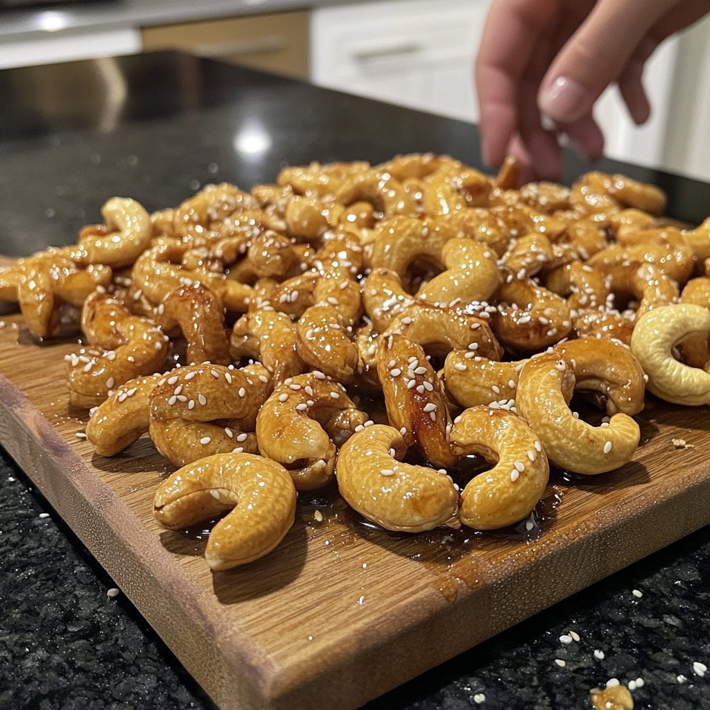 Sweet & Salty Sesame Honey Roasted Cashews