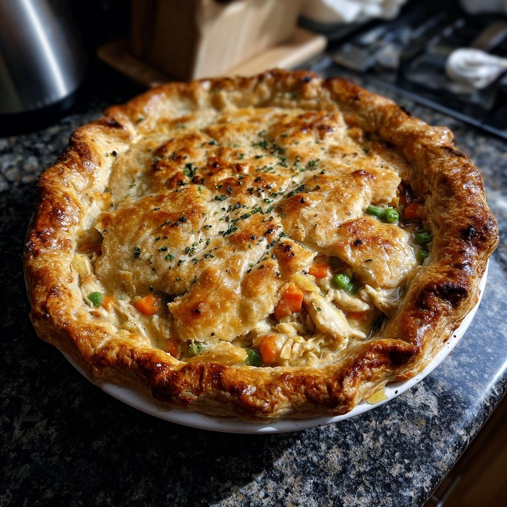 Chicken Pot Pie Flaky Crust