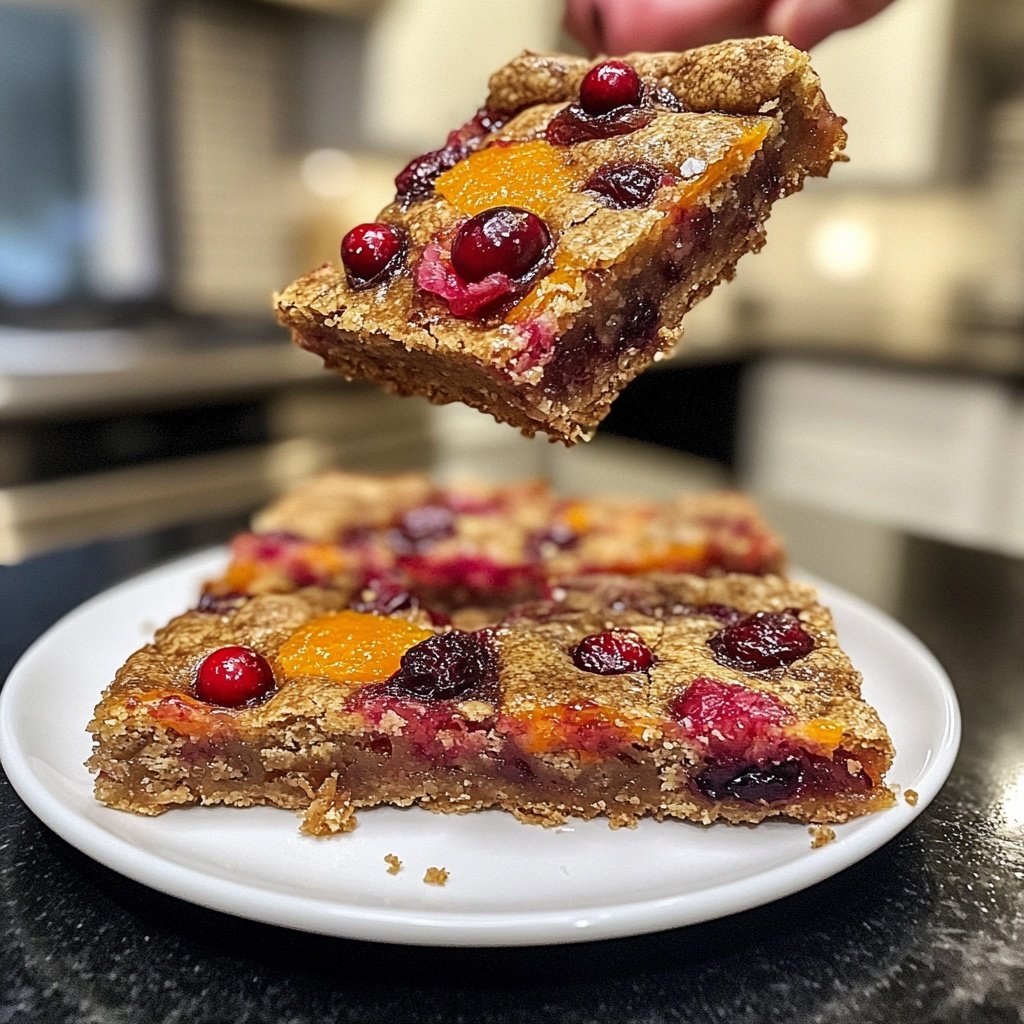 Spiced Mulled Wine Fruit Bars