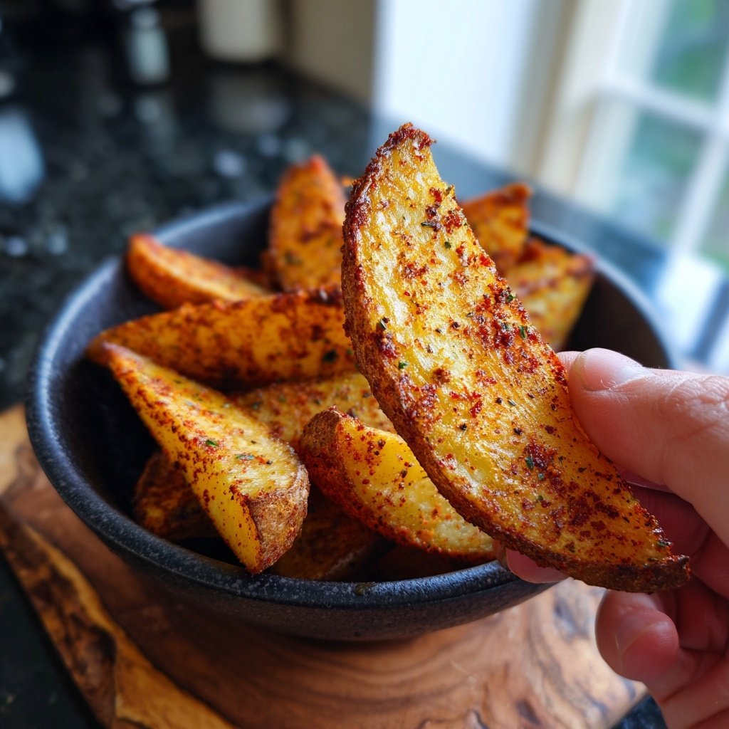Airfryer Potato Wedges with Dip