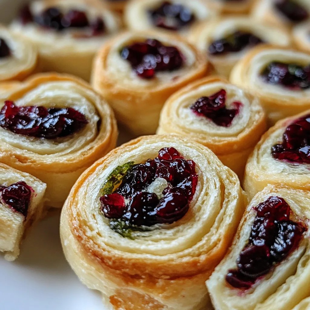 Christmas Cranberry Pinwheels