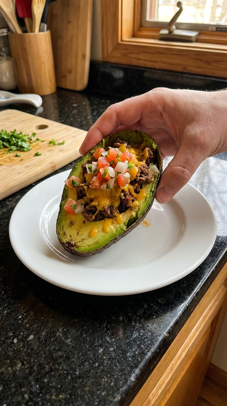 Stuffed Avocado with Beef