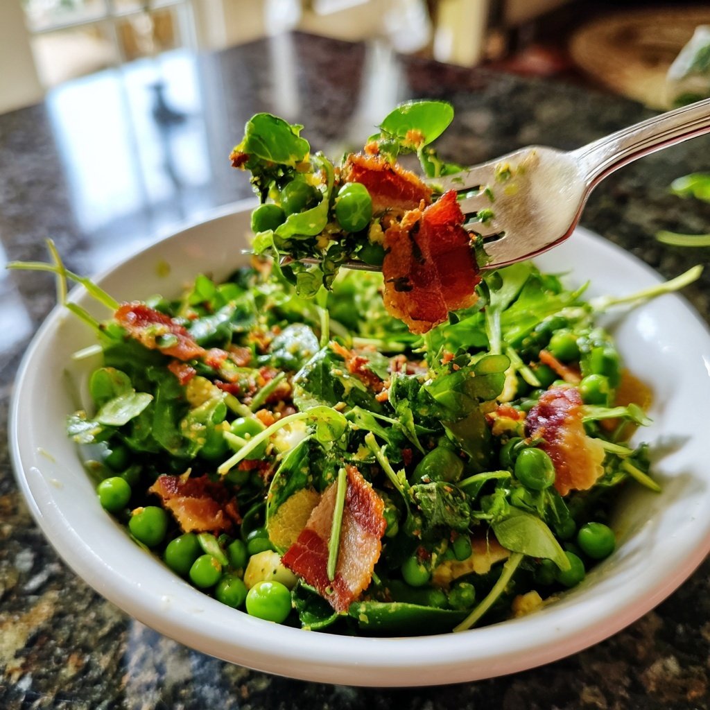 Spring Pea and Bacon Salad