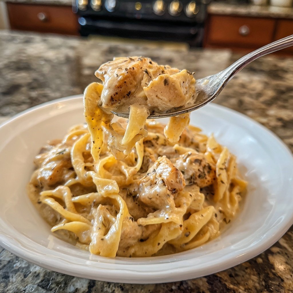 Crock Pot Good Gravy Chicken Noodles
