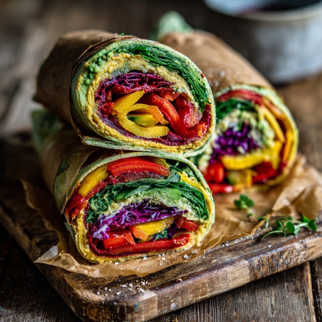 Food Babe Rainbow Veggie Wrap