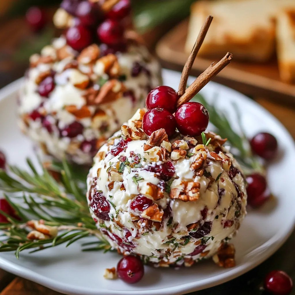 Festive Cranberry Pecan Cheese Ball