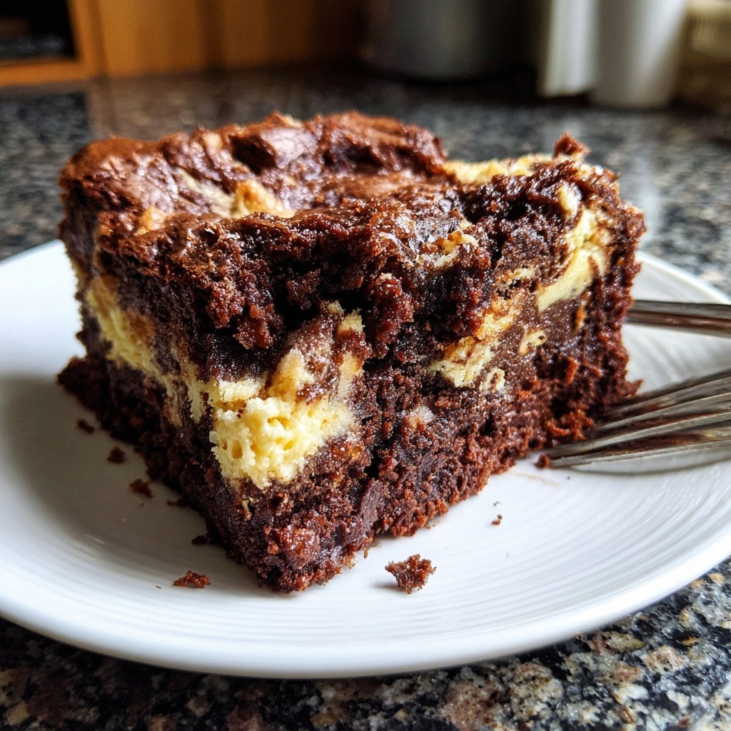 Creamy Cottage Cheese Swirl Brownies