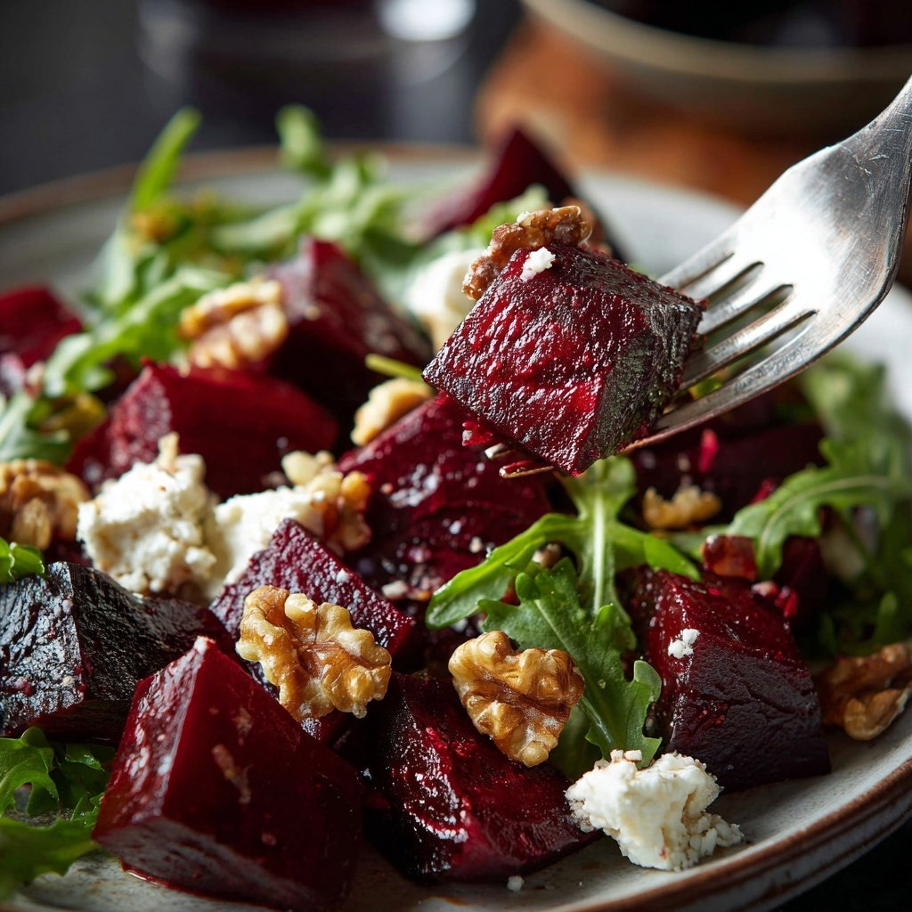 Baked Beetroot and Feta Salad
