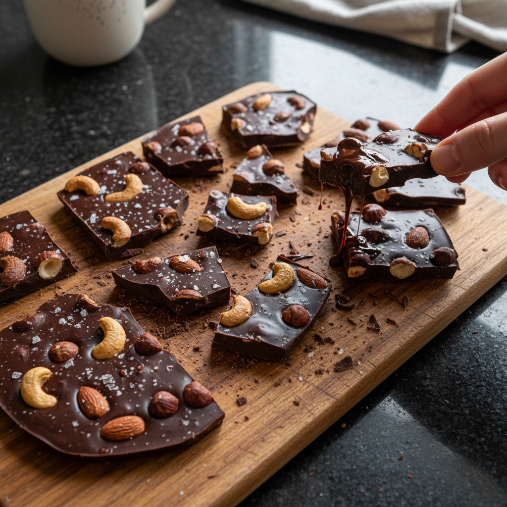 Indulgent Dark Chocolate Bark
