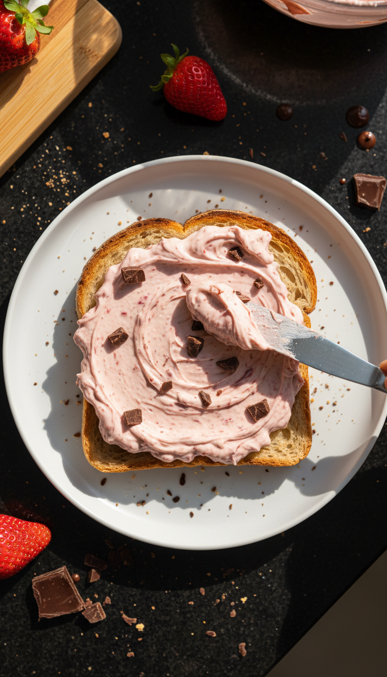 Strawberry Chocolate Cream Cheese Spread