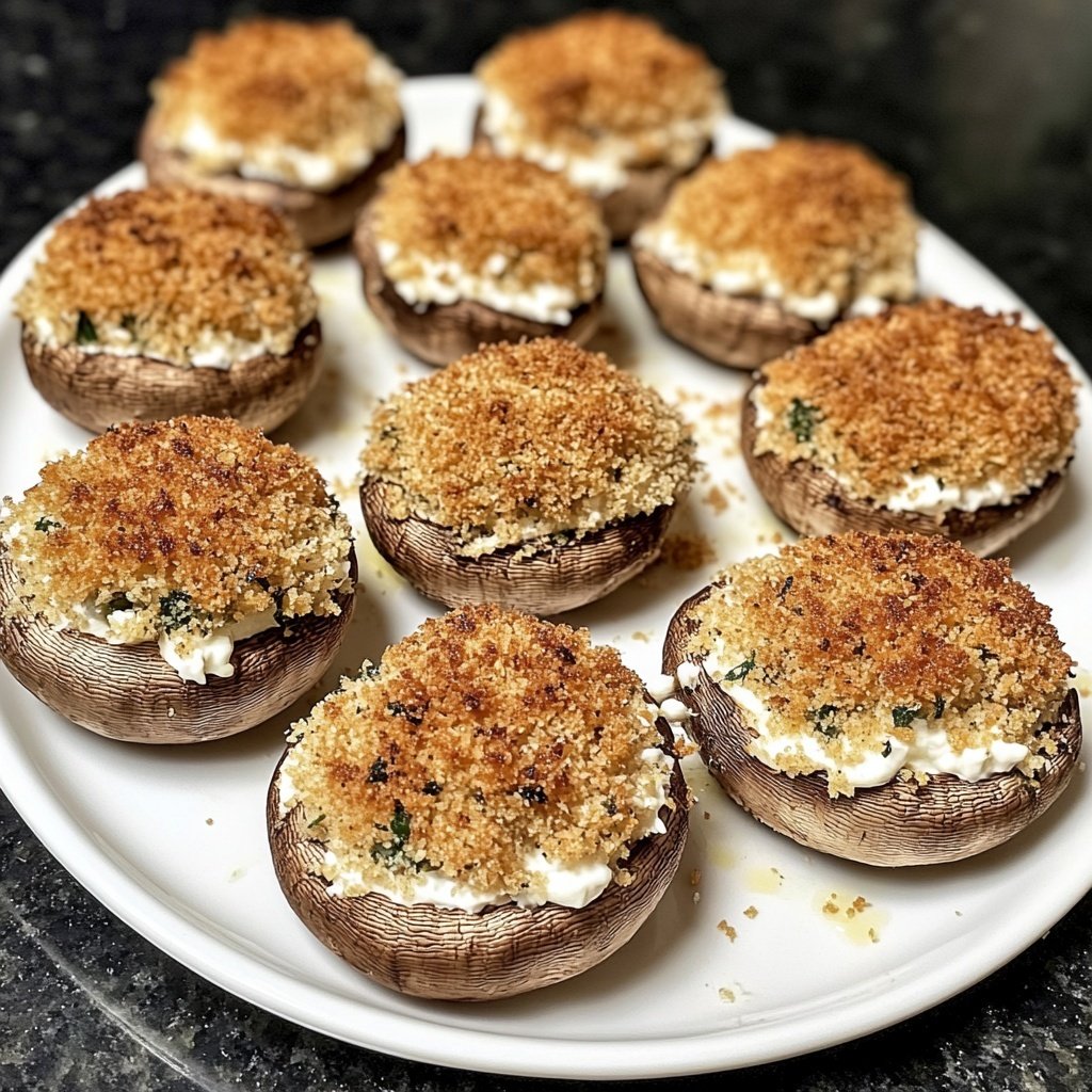 Stuffed Mushrooms Panko Breadcrumb