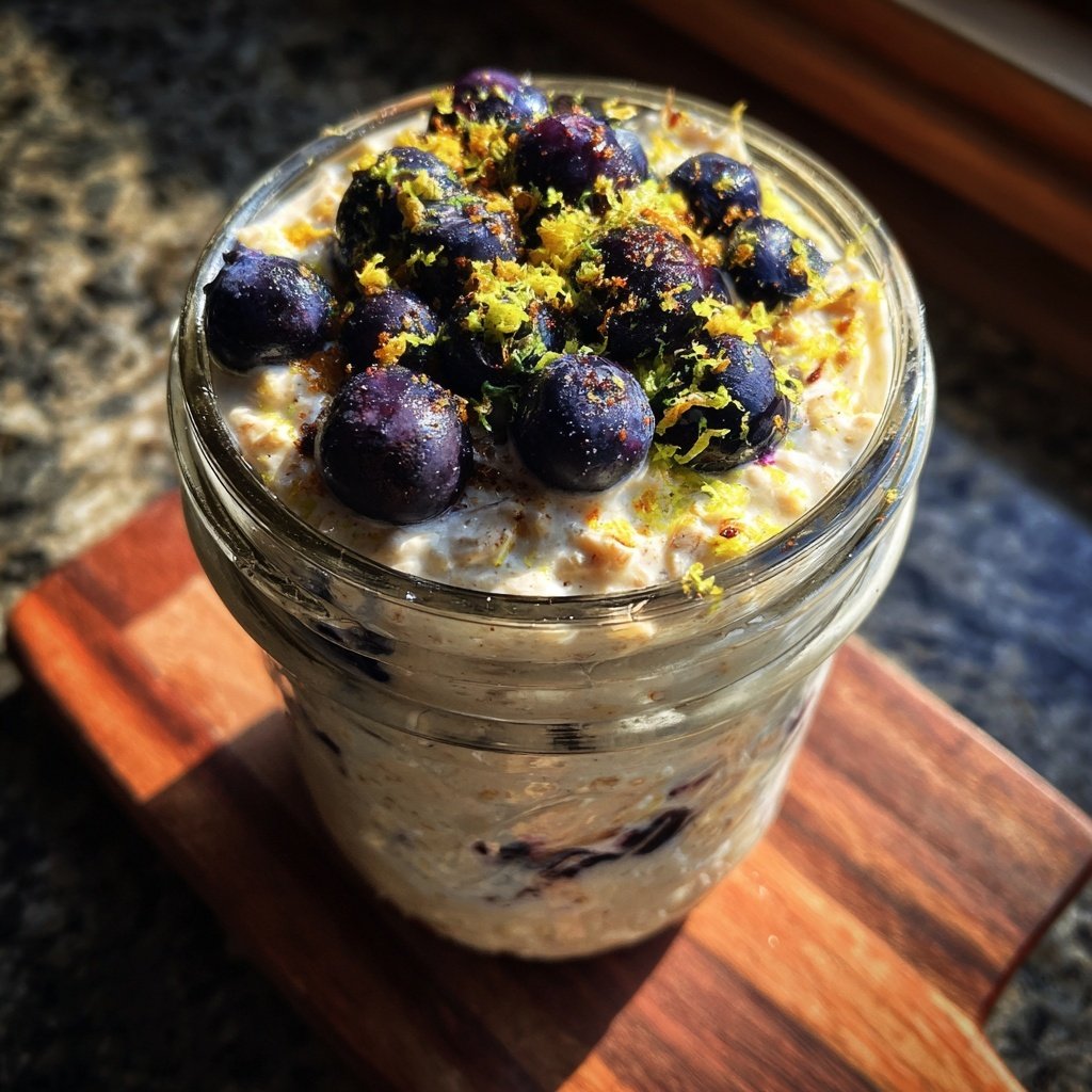Lemon Blueberry Overnight Oats