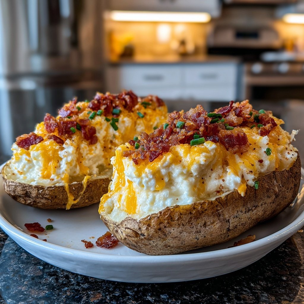 Indulgent Twice Baked Potatoes