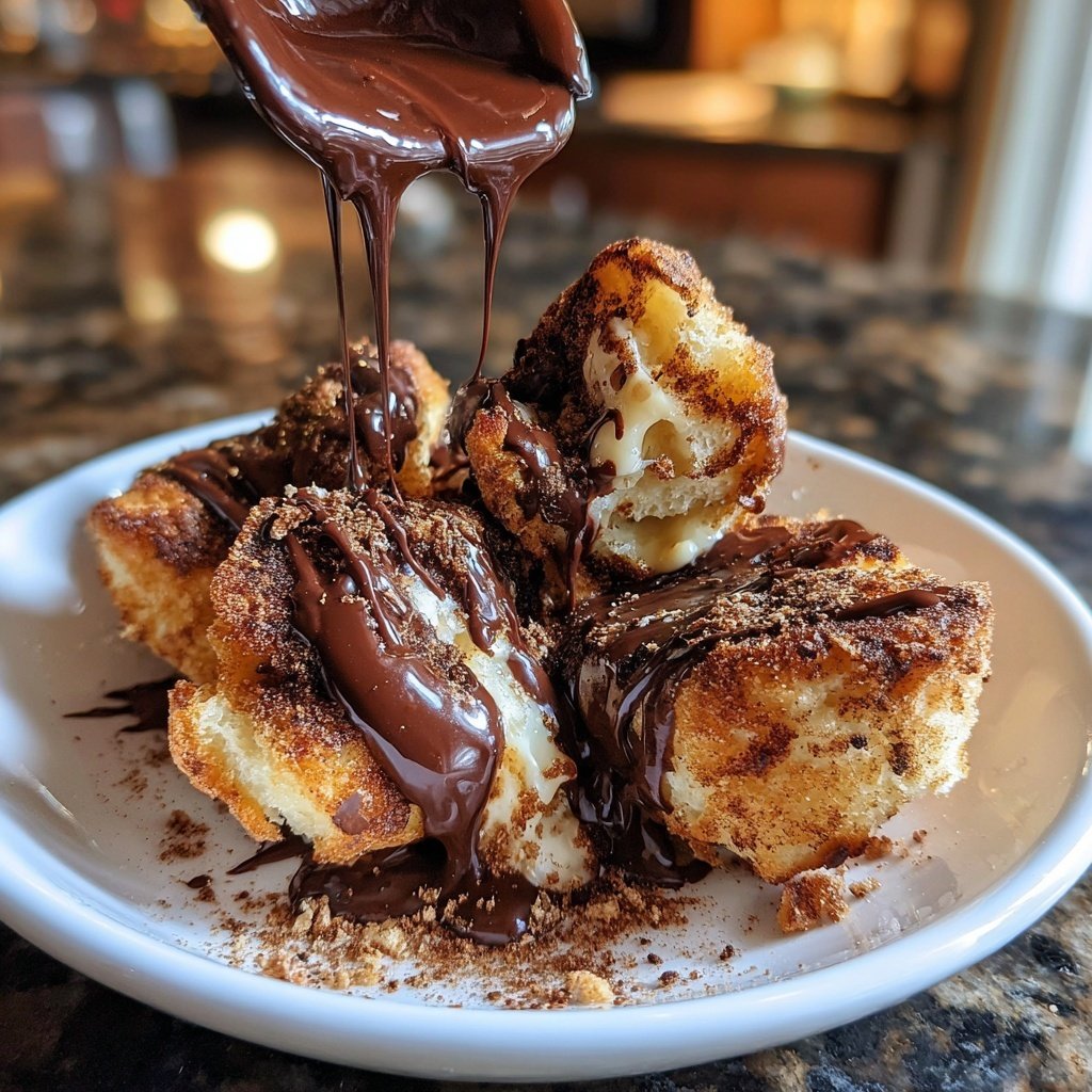 Cinnamon Roll Chocolate Fondue