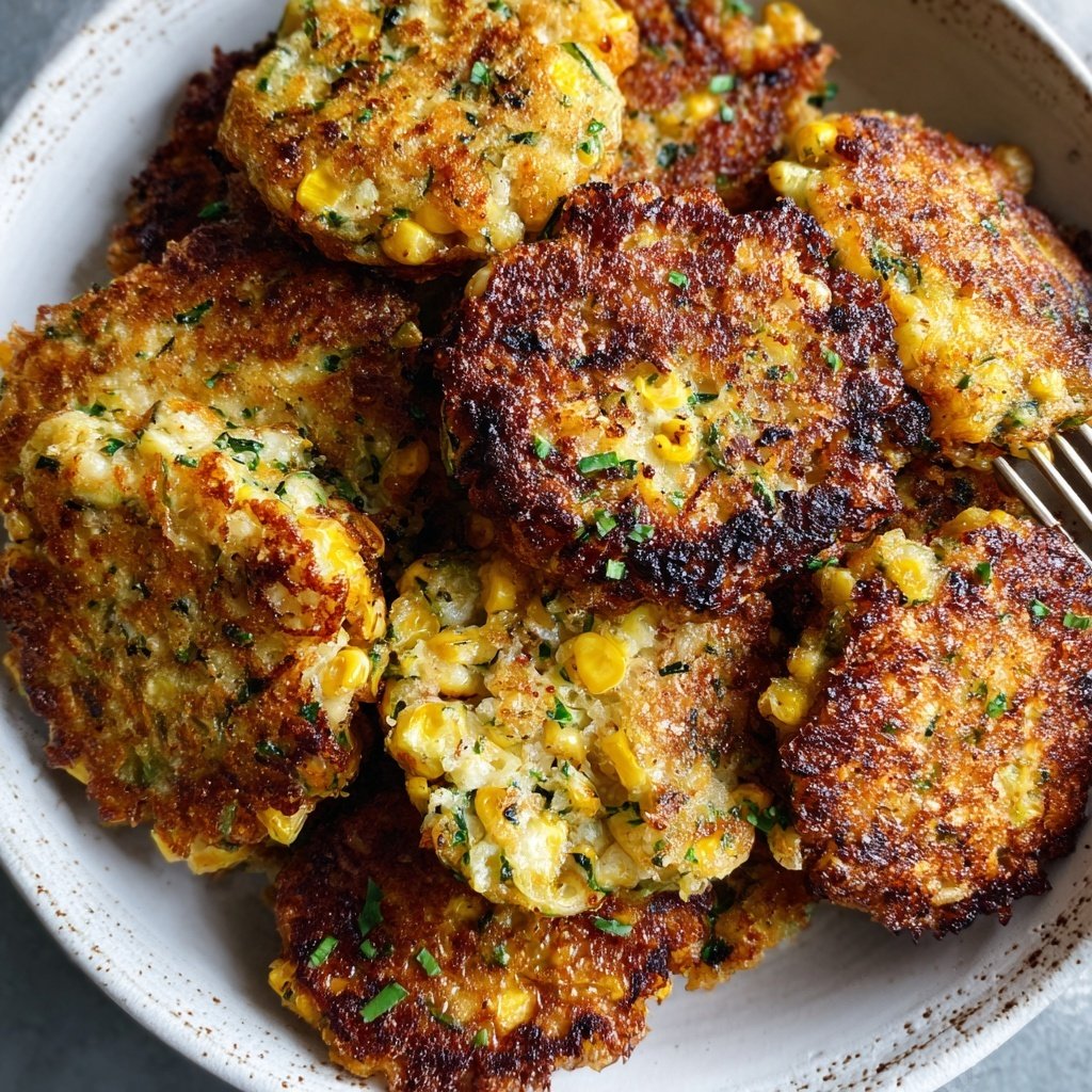 Zucchini and Corn Fritters