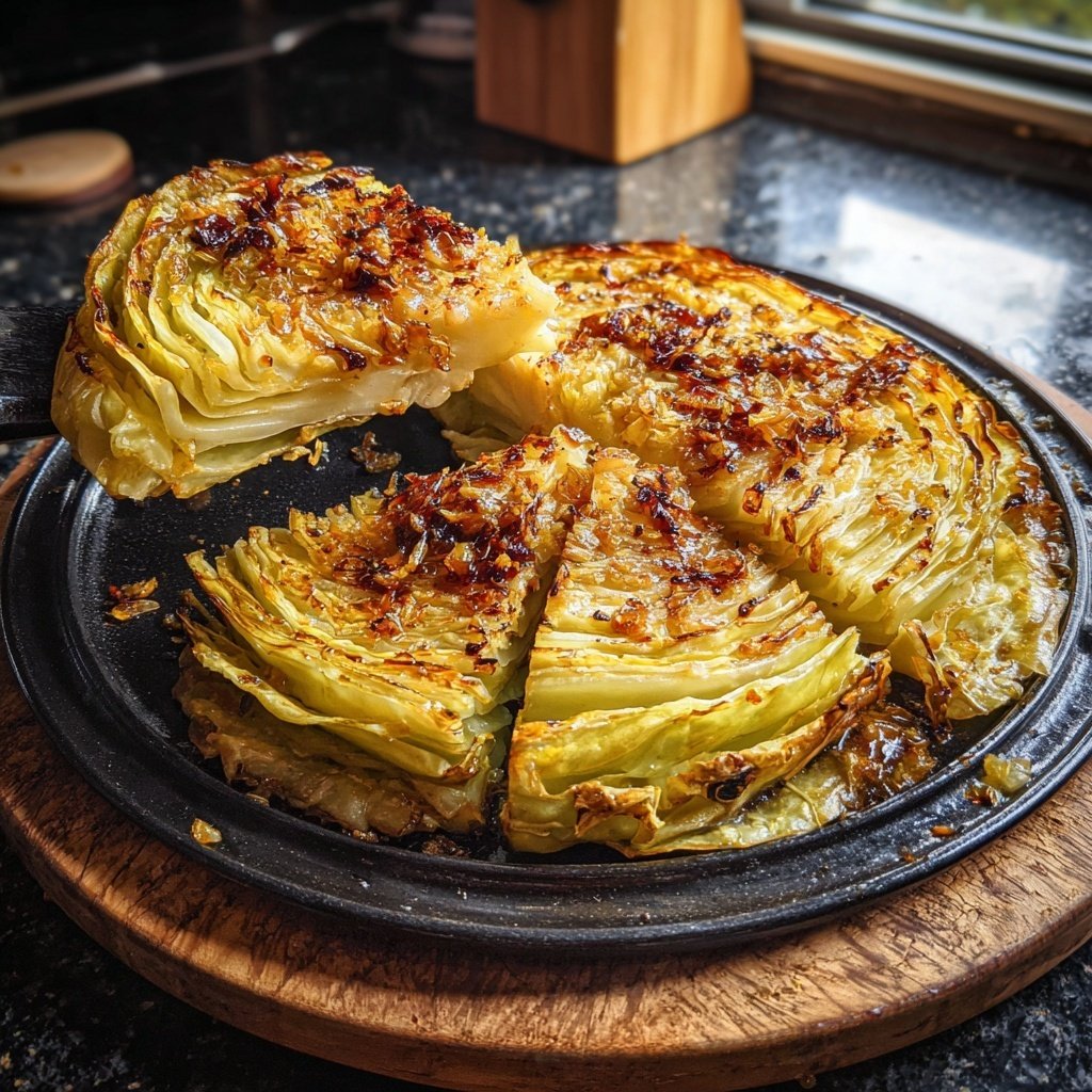 Roasted Cabbage Steak Tray