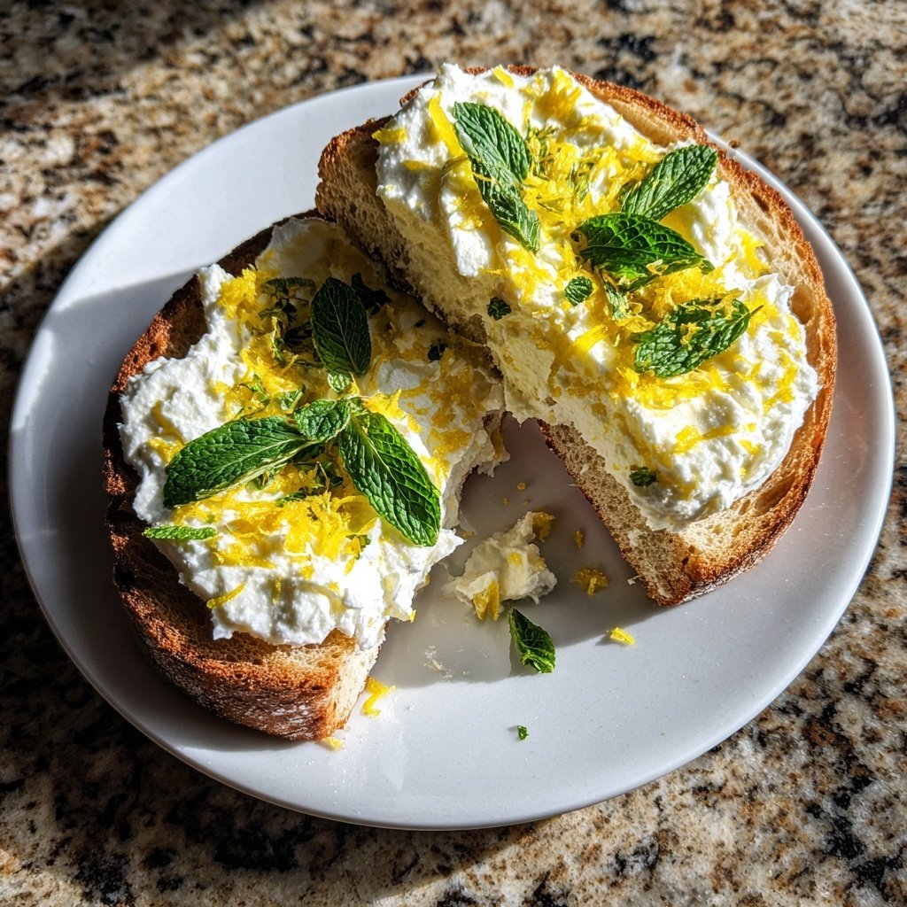 Lemon Ricotta Breakfast Toast