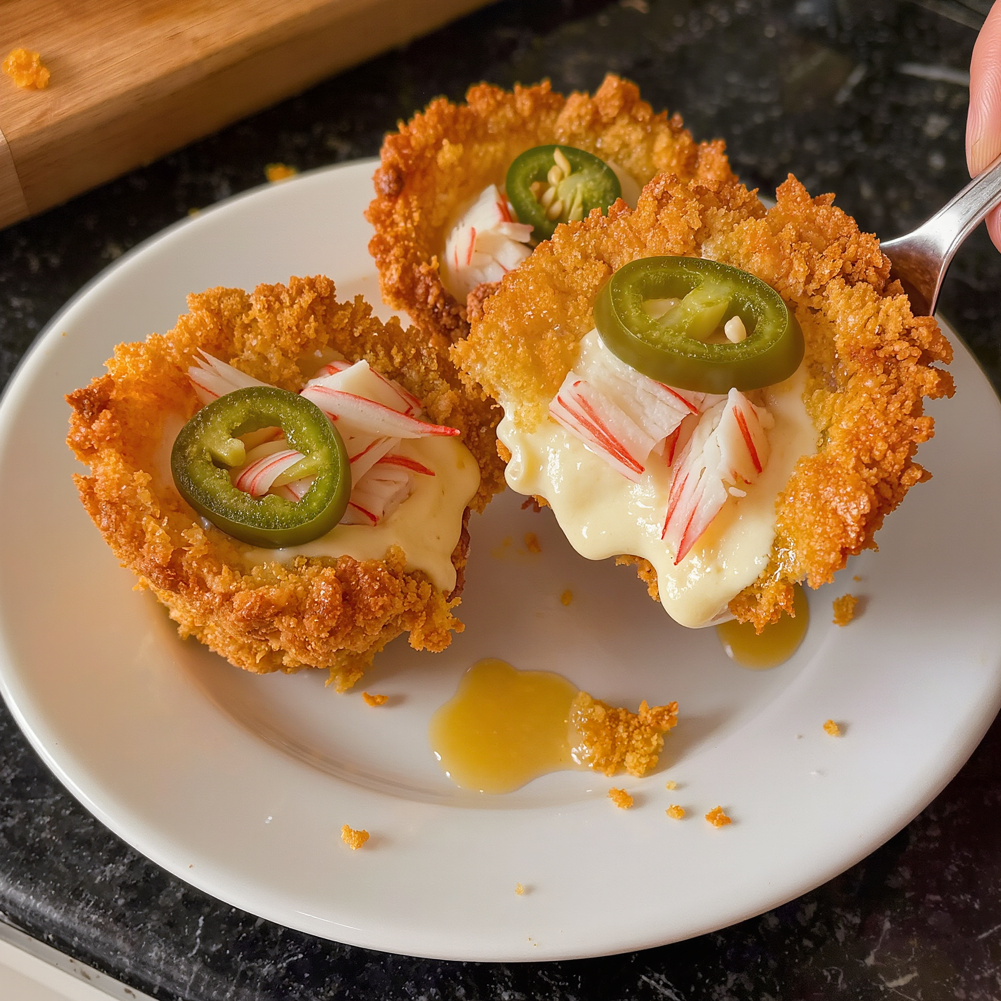 Crab-Cream Cheese Jalapeno Bites