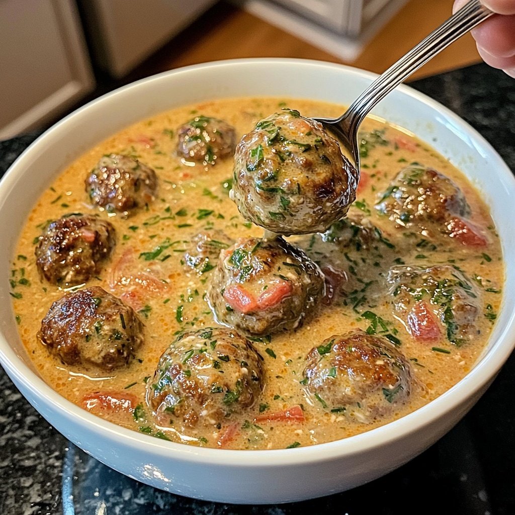 Cozy Swedish Meatball Soup