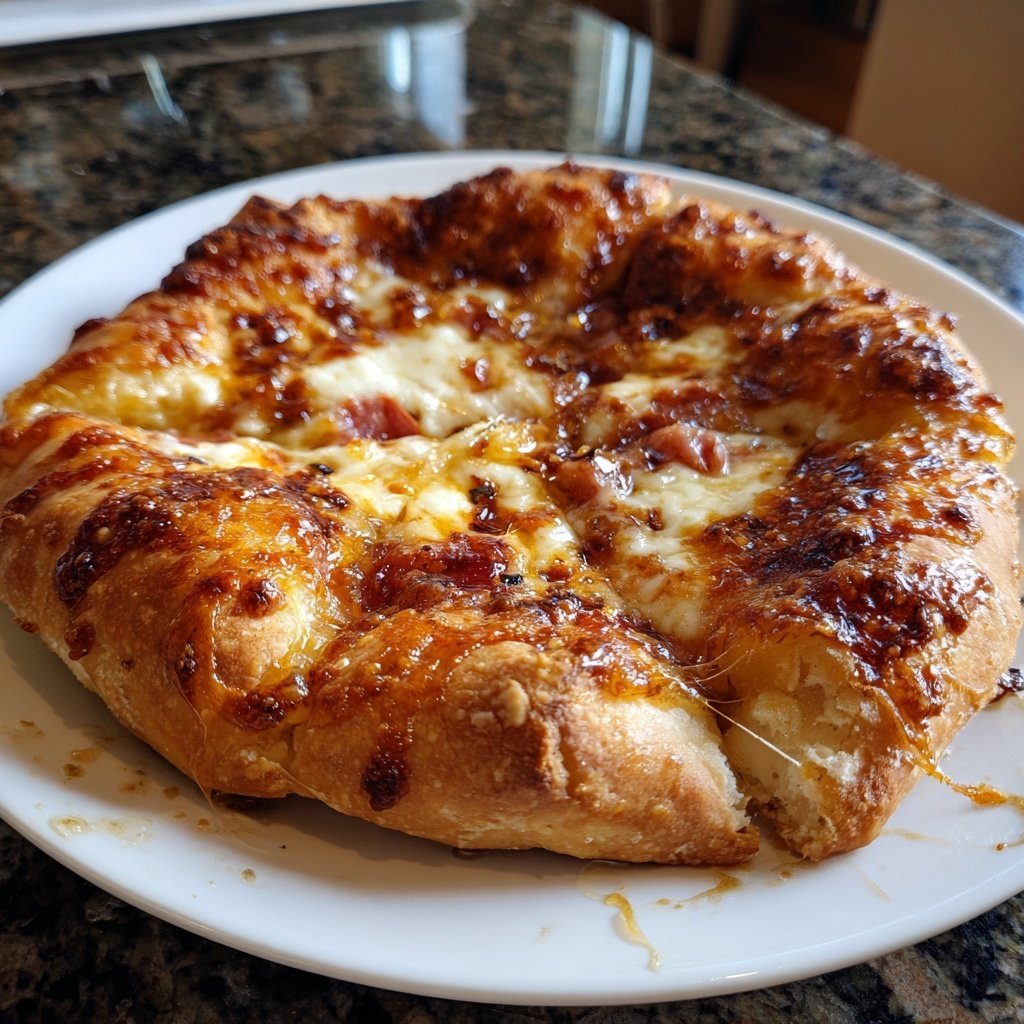 Hot Honey Pizza with Fresh Basil