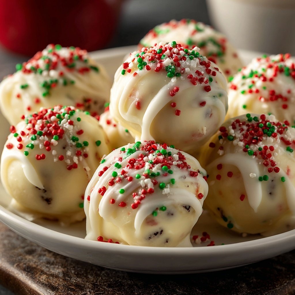 Quick Christmas White Oreo Balls