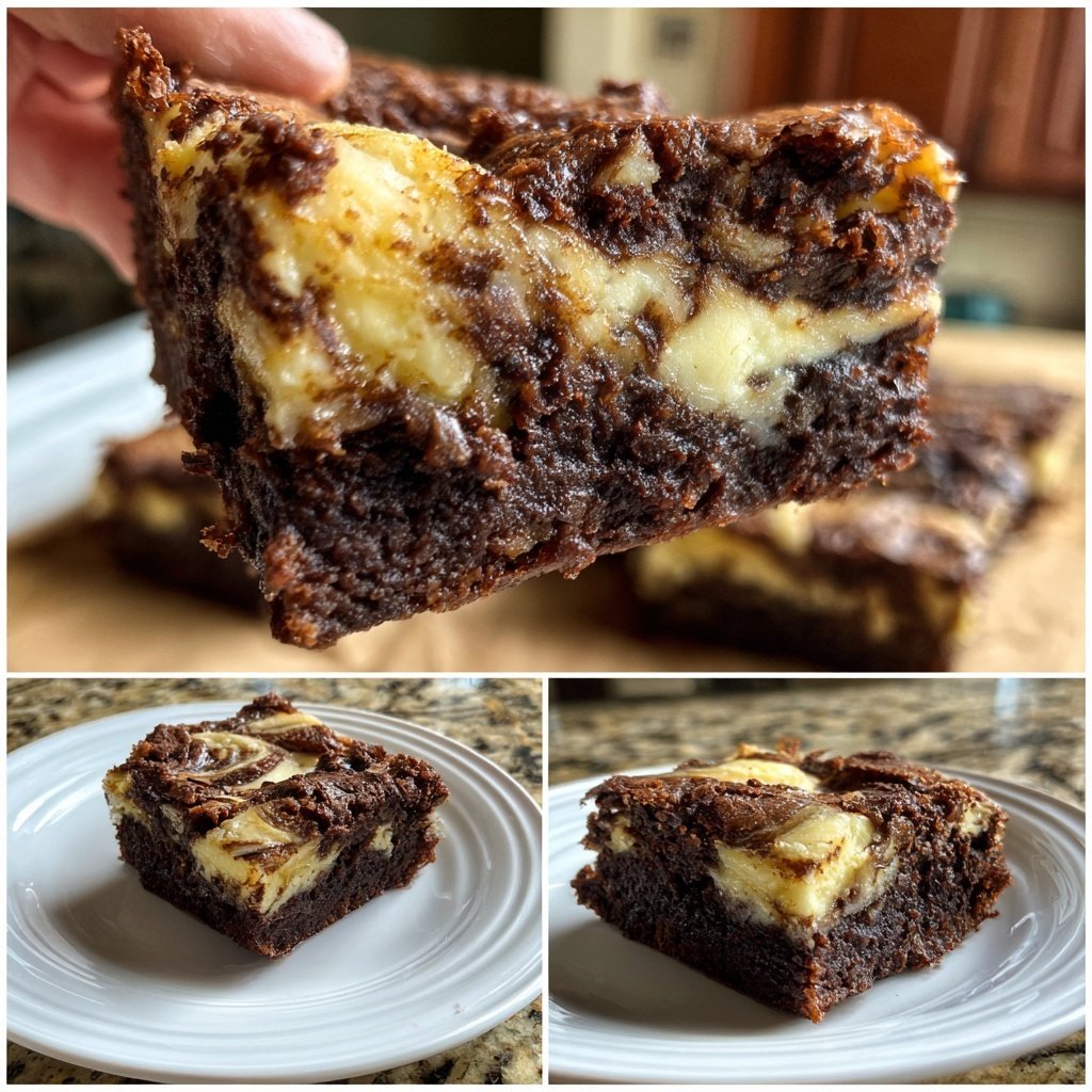 Banana Cream Cheese Brownies