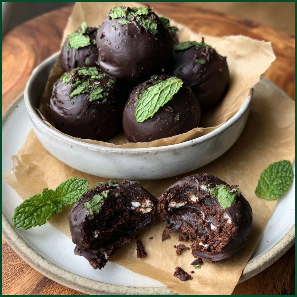 Chocolate Mint Banana Bites