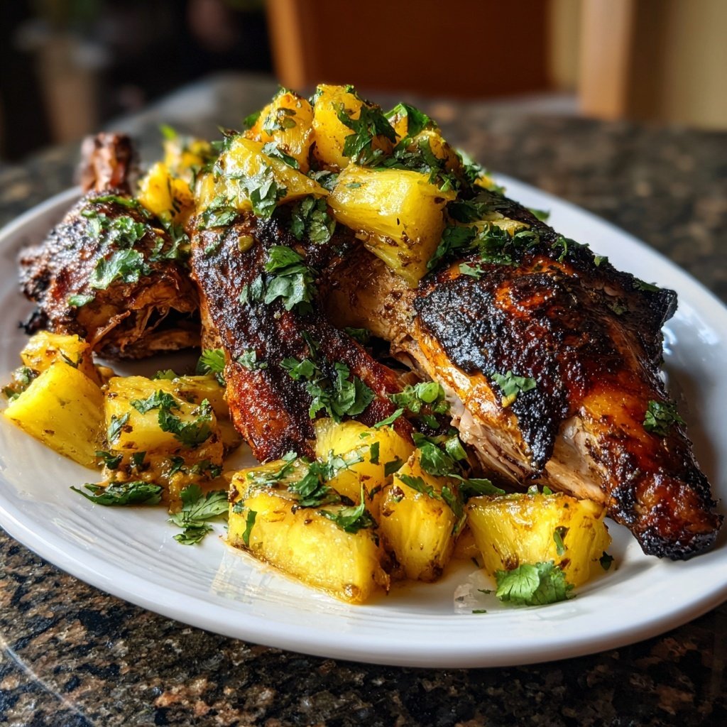 Jerk Chicken with Pineapple Salsa