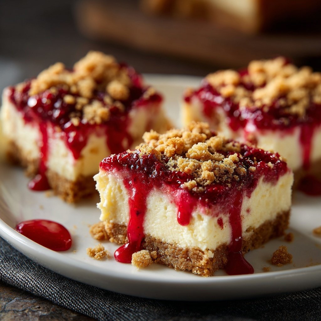 Raspberry-Lime Cheesecake Bars