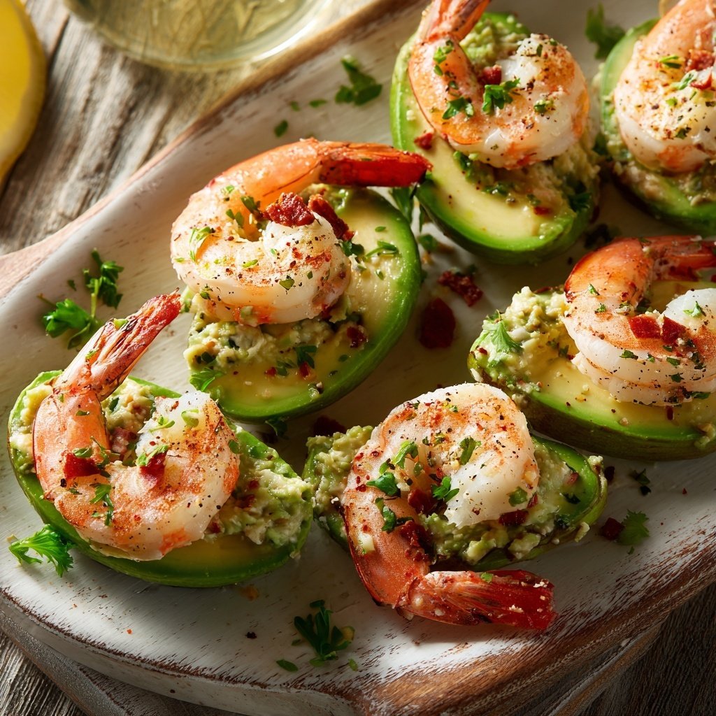 Shrimp and Avocado Appetizer Platter