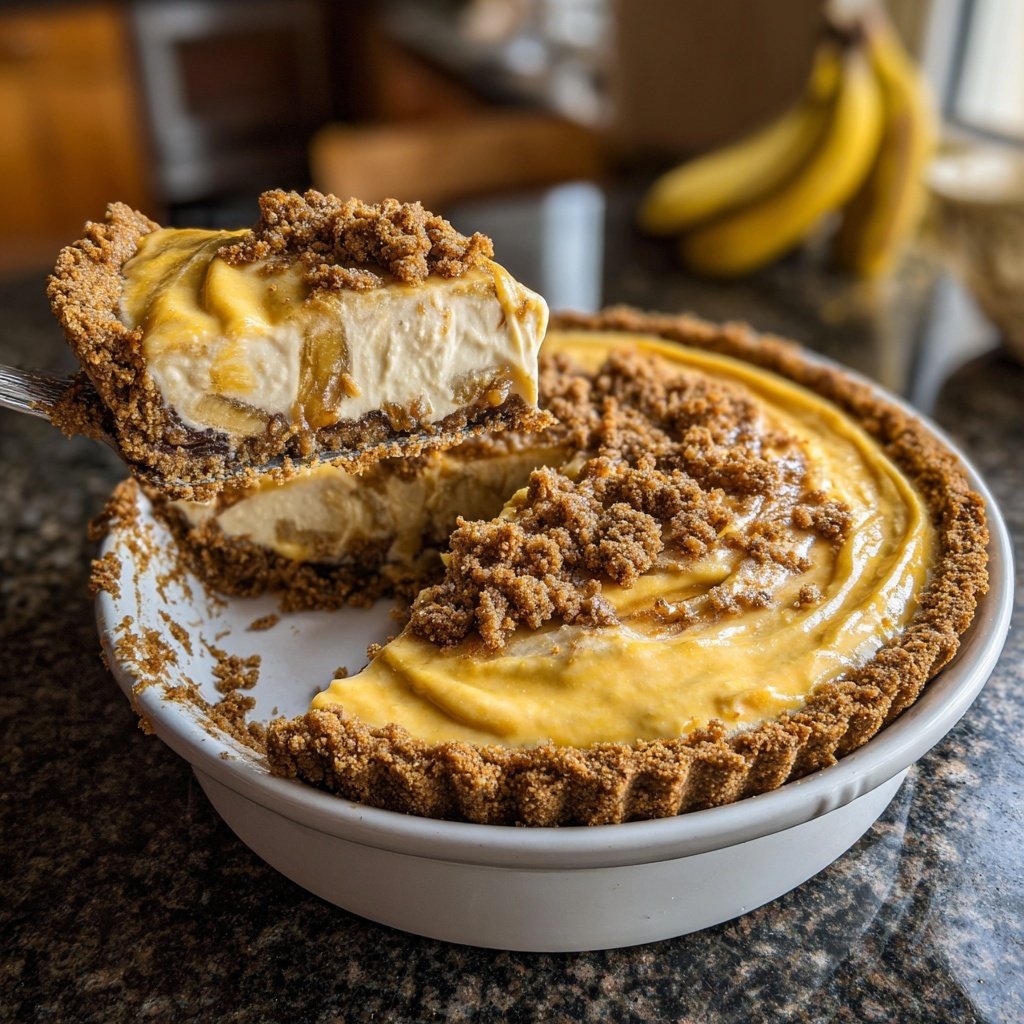 Banoffee Pie with Banana Cream