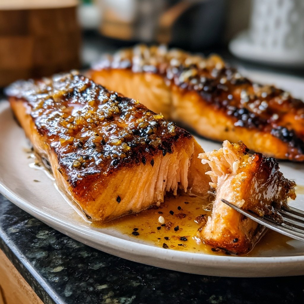 Yuzu Miso Glazed Salmon Filet