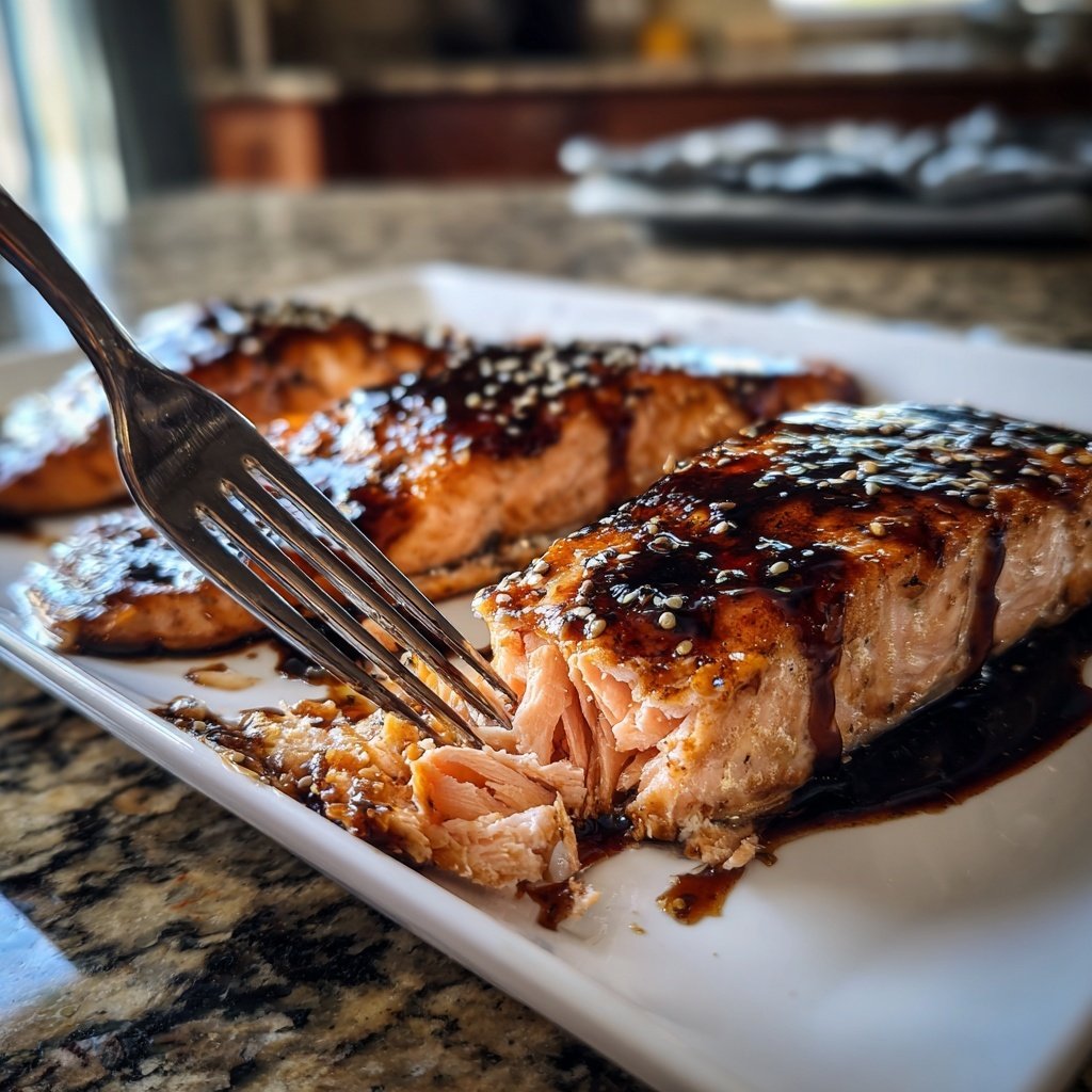 Maple Balsamic Glaze for Salmon Fillets​
