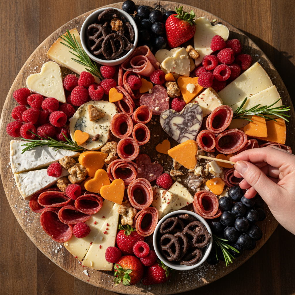 Valentine’s Day Charcuterie Delight