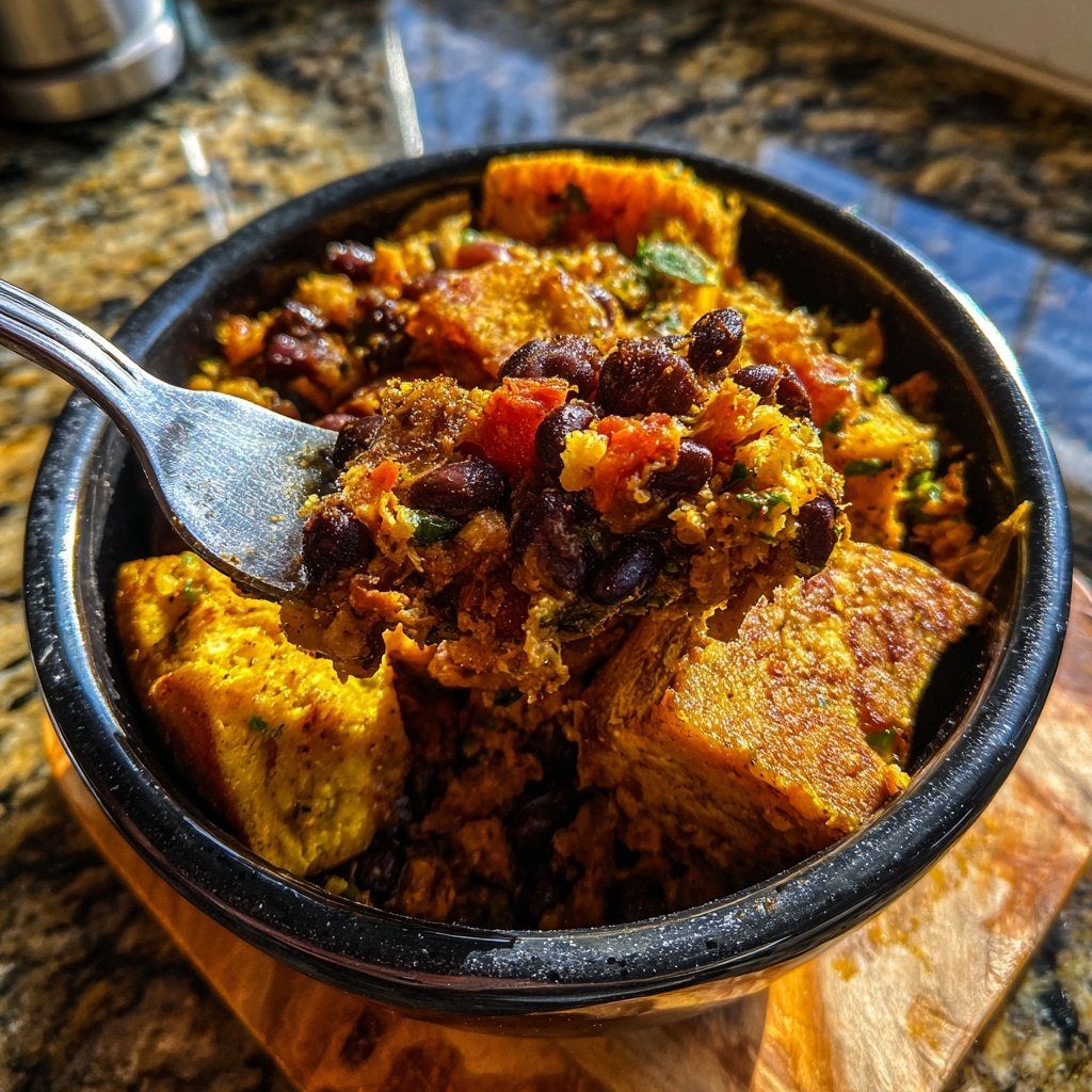 Caribbean Plantain and Black Bean Bowl