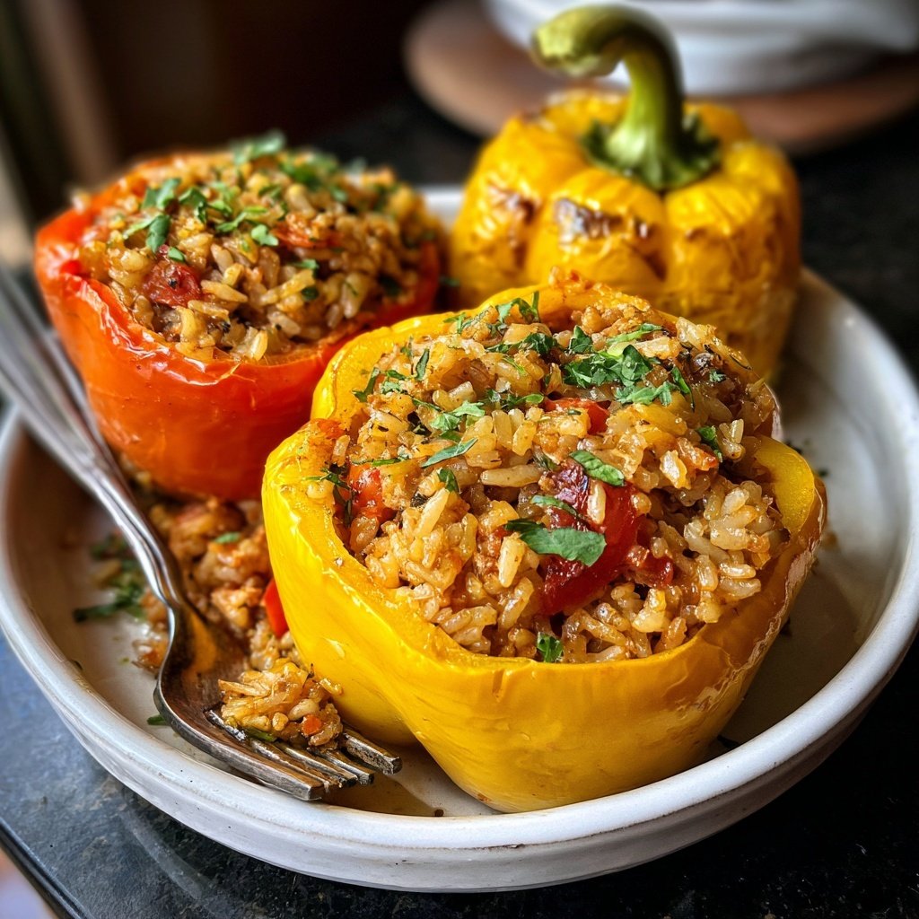 Turkey Stuffed Bell Peppers