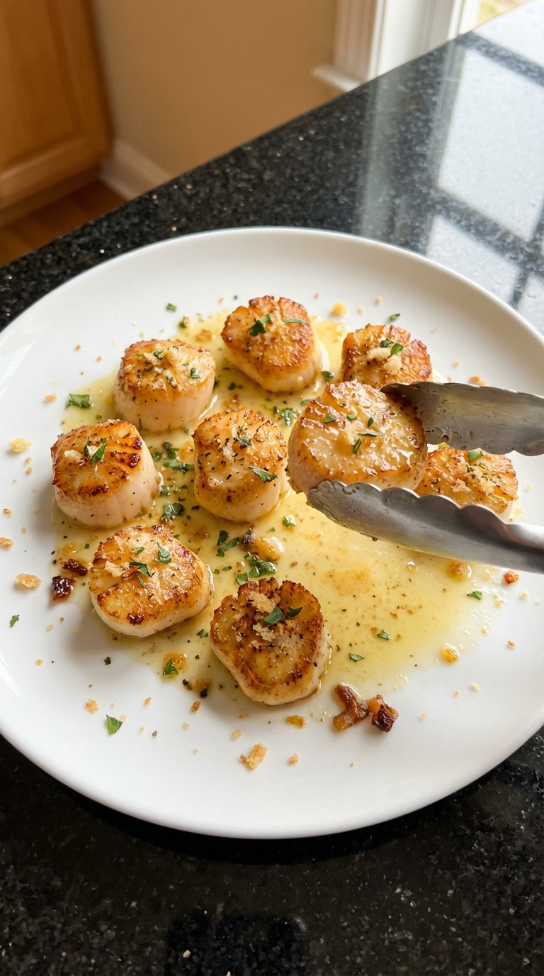 Pan Seared Scallops in Lemon Sauce