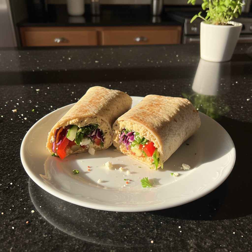 Mediterranean Wrap with Hummus